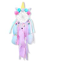MMTX Unicornio Dream Catchers for Kids- Atrapasueños para Niños Atrapador de Sueños Hecho a Mano Flower Pink Dream…